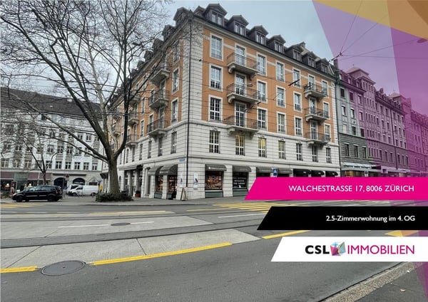 2.5-Zimmerwohnung im 4. OG an zentraler Lage in Zürich 1