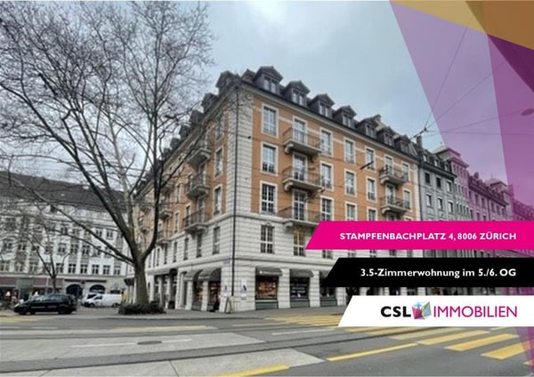 Moderne 3.5-Zimmer-Maisonettwohnung am Stampfenbachplatz 1