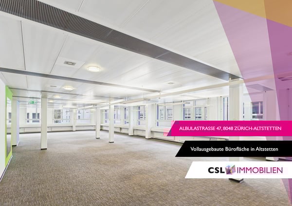 Vollausgebaute Grosszügigkeit - Bürofläche in Zürich-Altstetten 1