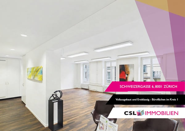 Büroflächen im Vollausbau im Kreis 1 - Absolut Zentral