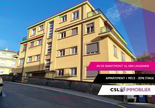 Vivez au coeur de Lausanne, à 2 pas du M2 ! 1