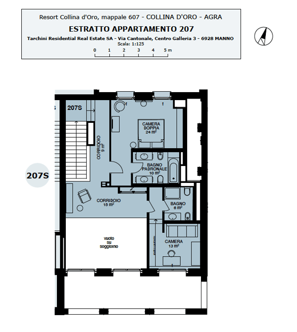 COLLINA D'ORO - LUSSUOSO DUPLEX ARREDATO CON GIARDINO, SERVIZI ALBERGHIERI INCLUSI (rif. 207) 24