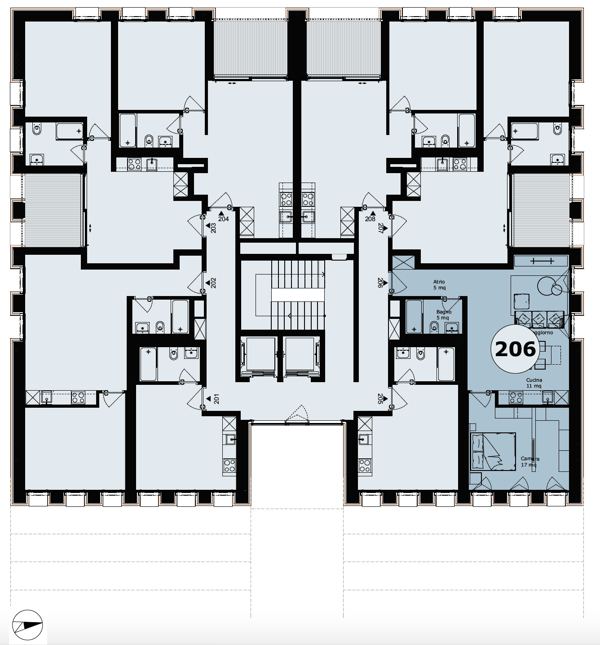 LUGANO CENTRO - AFFITTASI 1.5 LOCALI COMPLETAMENTE ARREDATO (rif. 206) 16