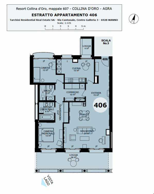 LUGANO-COLLINA D'ORO - AFFITTASI APPARTAMENTO ARREDATO CON SERVIZIO ALBERGHIERO (Rif. 406) 16