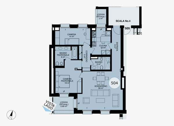 LUGANO-COLLINA D'ORO - AFFITTASI APPARTAMENTO 3.5 LOCALI CON VISTA LAGO (Rif. 504) 28