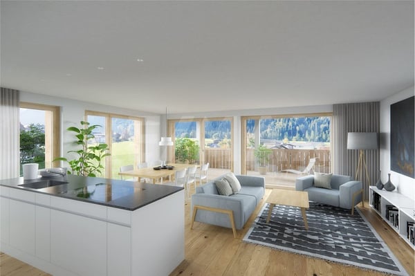 Nachhaltiges Wohnen Garglas.ch -  1-Zimmer-Wohnung F10 mit Anteil an Solarkraft 6