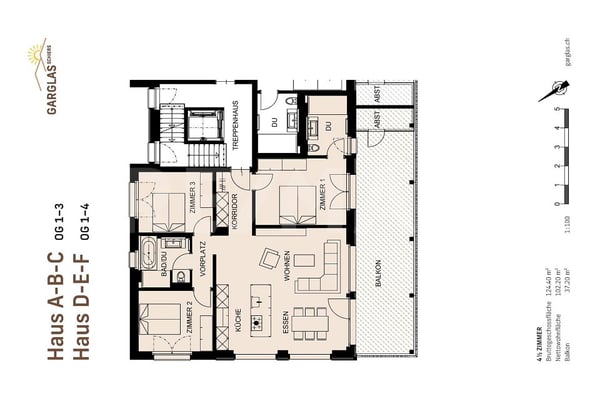 Nachhaltiges Wohnen in Schierst Garglas: 3½-Zimmer-Wohnung C5 mit Solarnutzung 8
