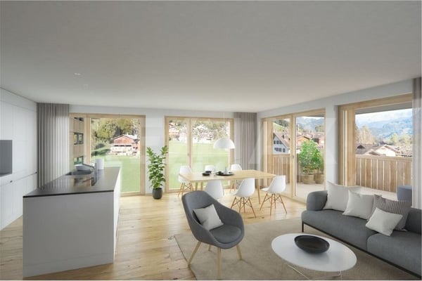 Nachhaltiges Wohnen in Schierst Garglas: 1½-Zimmer-Wohnung C4 mit Solarkraftanteil 3