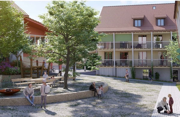 Modernes Wohnatelier in der Überbauung Hofwisen 1