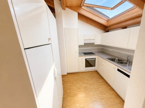 grosse 3-Zimmer-Dachwohnung mit eigenem Waschturm