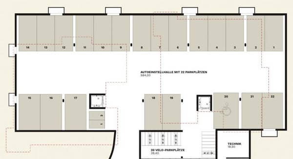 EINSTELLPLÄTZE IN NEUBAU-TIEFGARAGE ZU VERKAUFEN 2