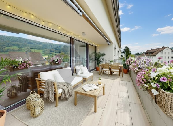 SONNIGER BALKON UND AUSSICHT AN ZENTRALER LAGE 1