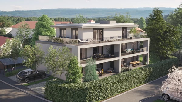 For Sale Attic 1-room apartment in Veyrier 87 m² terrace 3
