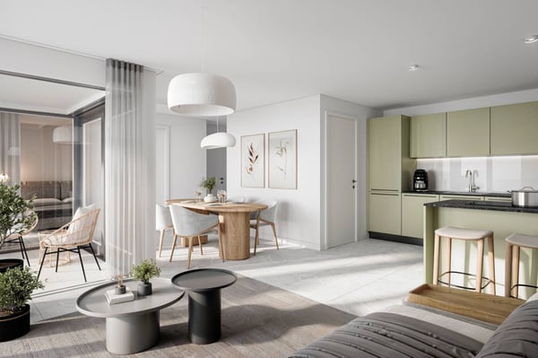 Votre futur chez-vous : 3.5 pièces avec loggia au 1er étage ! 2