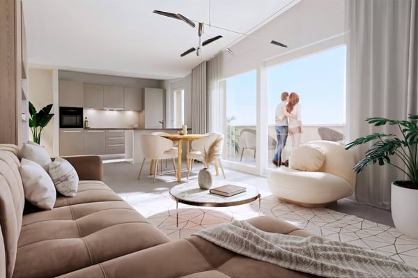 Votre futur chez-vous : 3.5 pièces avec loggia au 1er étage ! 1