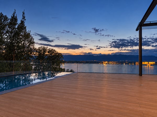 Propriété d'exception avec vue lac panoramique