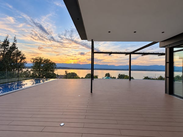Propriété d'exception avec vue lac panoramique