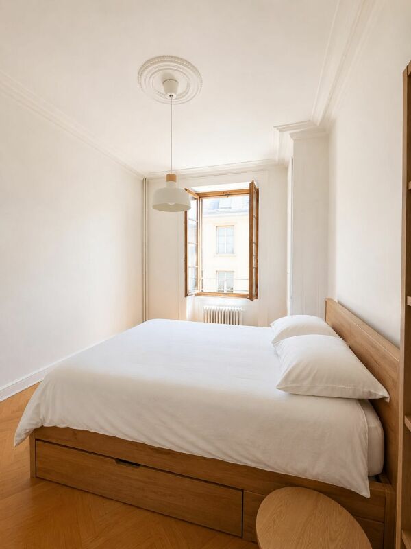 Appartement de caractère avec balcon au coeur de Genève