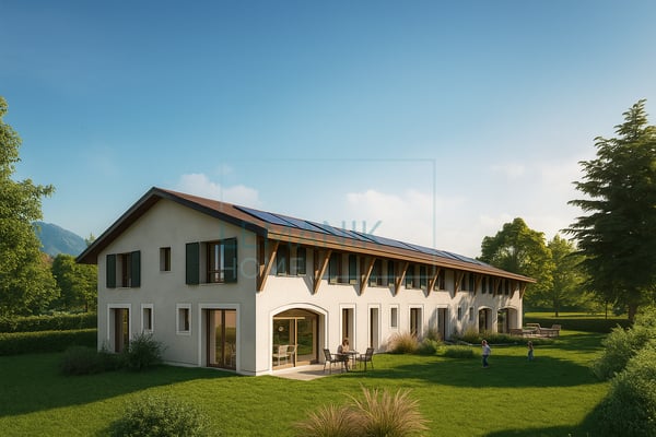 En Construction : Duplex de 5 pièces avec jardin à Troinex ; Promotion : CLOS DES HAIES 2