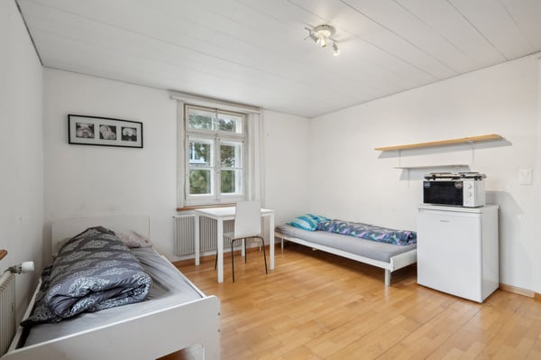 20-jähriges Mietkonzept mit 2 möblierten Zimmern. CHF 11'950 Brutto. 10