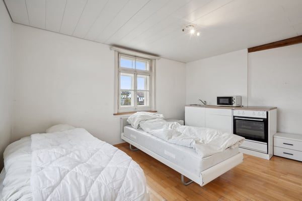 20-jähriges Mietkonzept mit 2 möblierten Zimmern. CHF 11'950 Brutto. 11