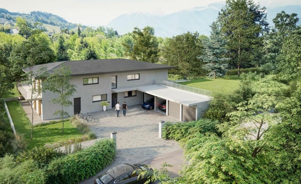 Appartement de 1.5 pièces en rez de jardin avec échappée sur le lac et les Alpes 3