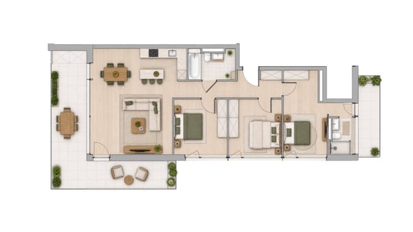 Magnifique logement neuf avec grande terrasse et vue imprenable ! 5