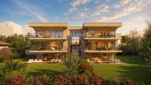 Appartement neuf de 4 pièces avec jardin de 417 m2