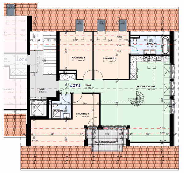 Nouvelle construction - Appartement/Duplex à louer à Champagne 31