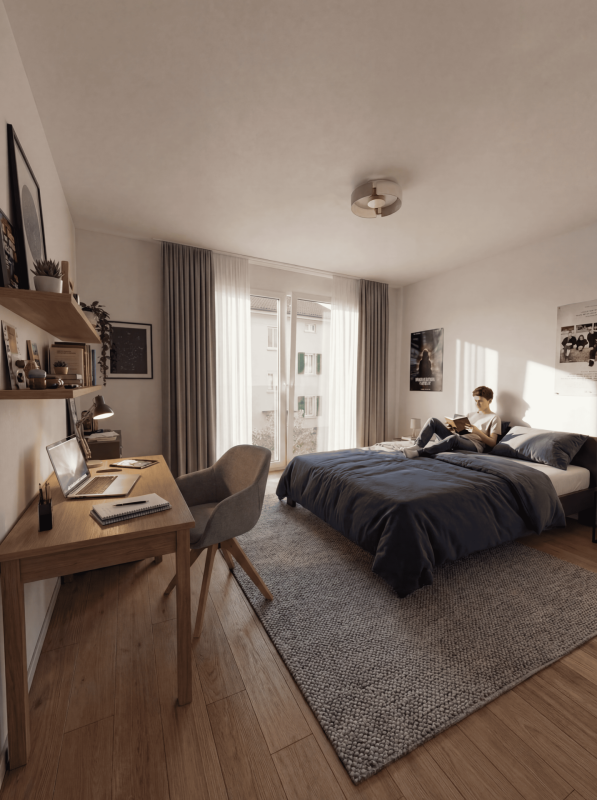 Attique en duplex au centre d'Yverdon