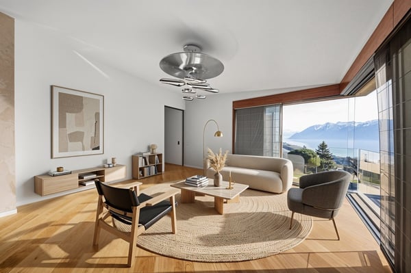 Attique contemporain avec panorama spectaculaire 1