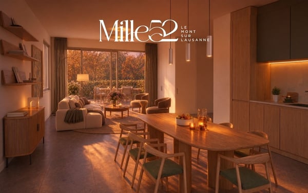Mille52 - Lot C1-101 - Appartement de 3.5 pièces au 1er étage avec balcon