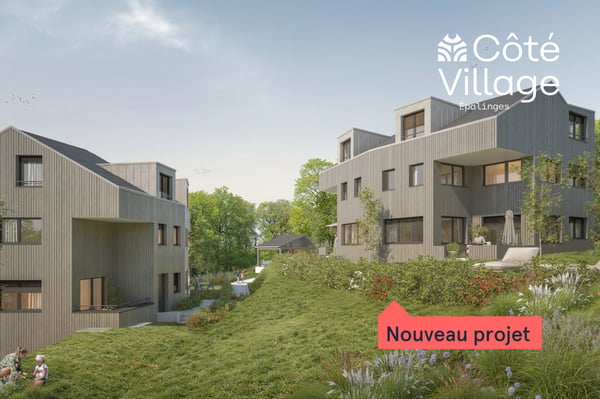 Côté village - Villa B1 - Villa mitoyenne neuve de 6.5 pièces