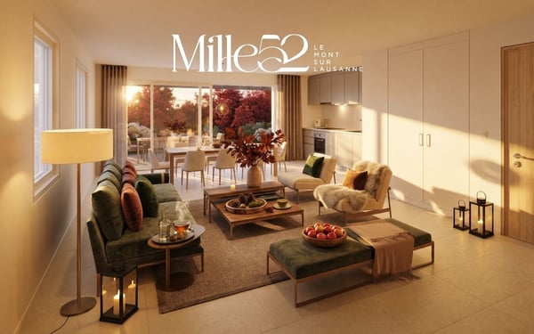 Mille52 - Lot B1-101 - Appartement de 3.5 pièces avec balcon au 1er étage 2