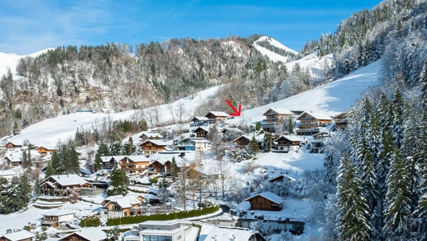 Projet neuf de standing : la beauté préalpine au soleil couchant 2