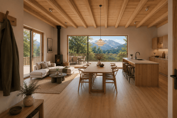 Chalet neuf et contemporain dans un écrin de verdure 4