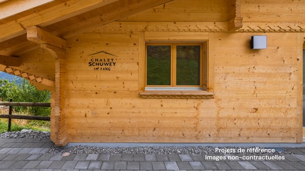 Opportunité exclusive : chalet neuf en madrier avec vue dégagée 10