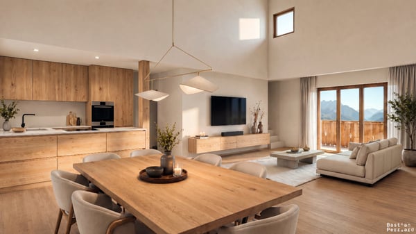 Opportunité exclusive : chalet neuf en madrier avec vue dégagée 3