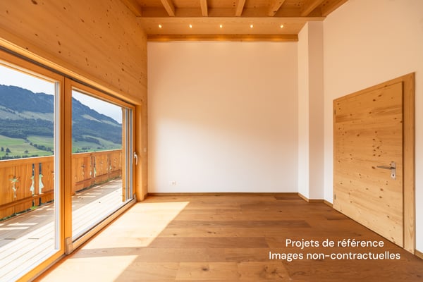 Opportunité exclusive : chalet neuf en madrier avec vue dégagée 11