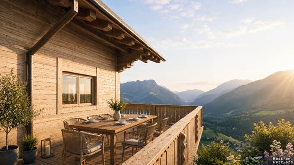 Opportunité exclusive : chalet neuf en madrier avec vue dégagée 1
