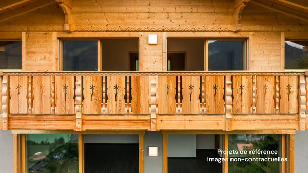 Opportunité exclusive : chalet neuf en madrier avec vue dégagée 9