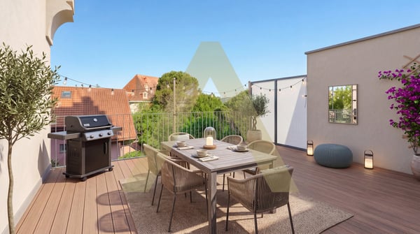 Duplex type loft avec grande terrasse et proche du lac 2