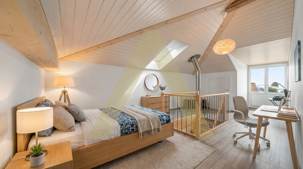 Grand duplex avec vue lac 10