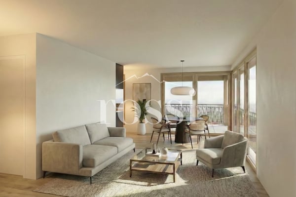 Appartement neuf de 2.5 pièces attique avec balcon à vendre à Cottens 3