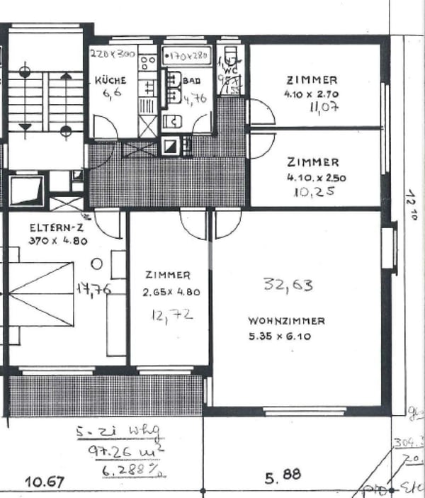 Appartement de 5 pièces au 4ème à louer à Fribourg 12