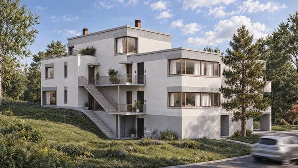 AUTORISATION EN FORCE - NOUVELLE PROMOTION DE 4 APPARTEMENTS THPE 1