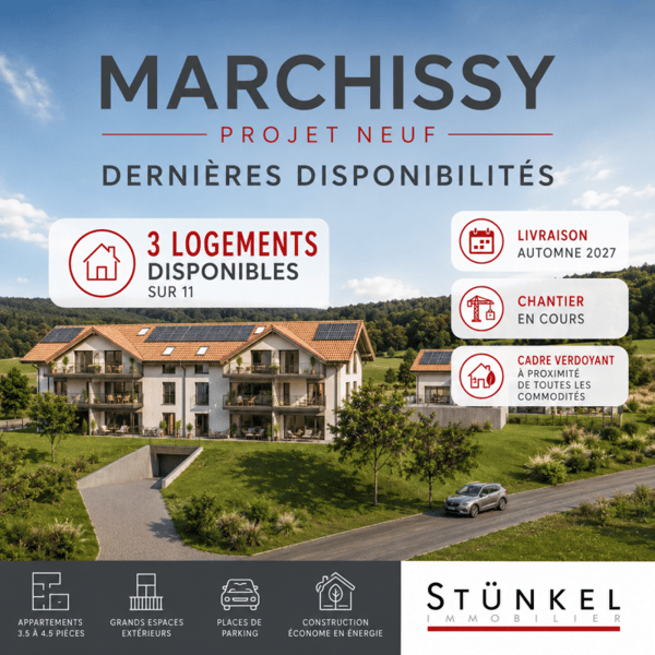 Dernières disponibilités - Plus que 3 appartements disponibles à Marchissy