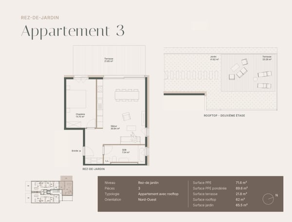 Appartement 4 pièces en rez-de-jardin avec rooftop privatif 5