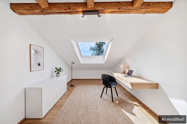 Einzigartige Dachwohnung mit Panoramasicht - charmantes Wohnen in der 2