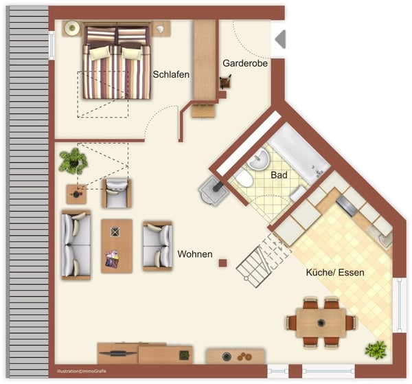 charmante 1.5 Zimmer-Wohnung 7